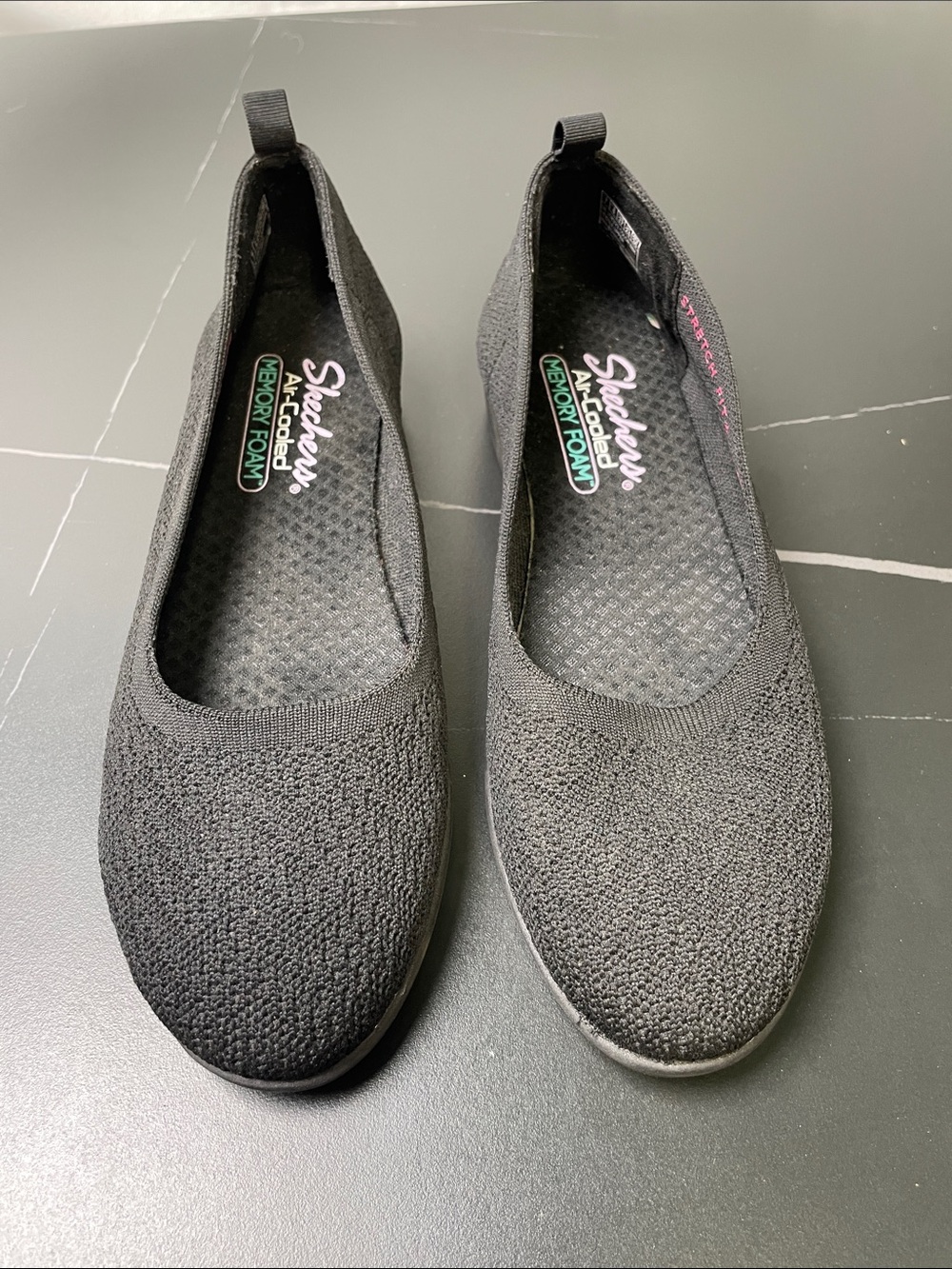 SKECHERS CLEO FLEX WEDGE WOMENS SLIP ONS FTL-10-019